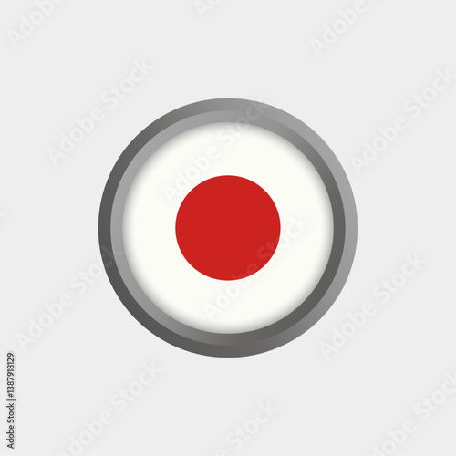 Japan flag, button, badge Free Download Japan flag, button, badge - GFXLoad