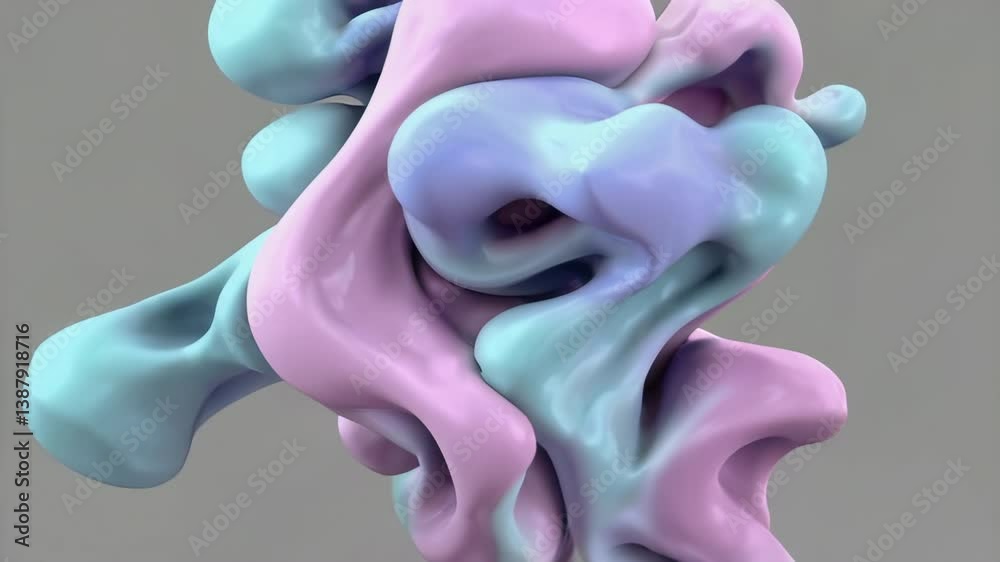 Abstract Pastel Colors Morphing Seamlessly with Soft Motion and Gentle Transitions in Loop for Elegant and Ambient Background Use