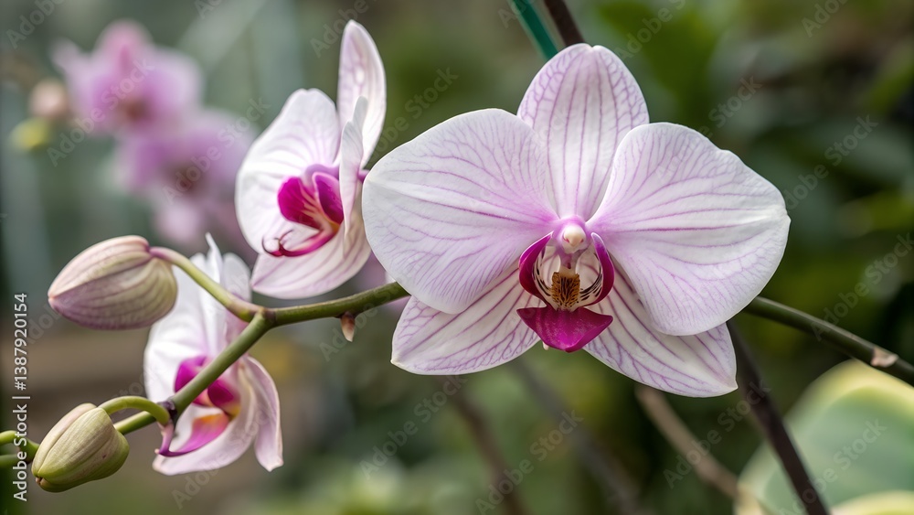 Obraz premium Orchid flower close-up.