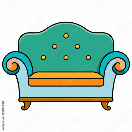 sofa on a white background