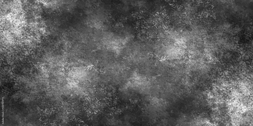 Dark black stone concrete grunge panorama, High definition old paper vintage texture background, Cement wall background, Concrete floor.	