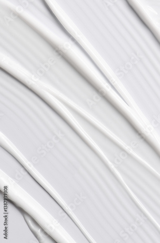 The texture of a cosmetic cream for the body or face photo