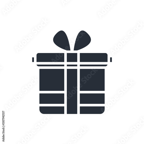 gift icon. vector.Editable stroke.linear style sign for use web design,logo.Symbol illustration.