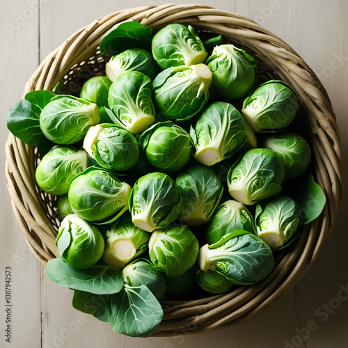 Organic Green Raw Brussel Sprouts