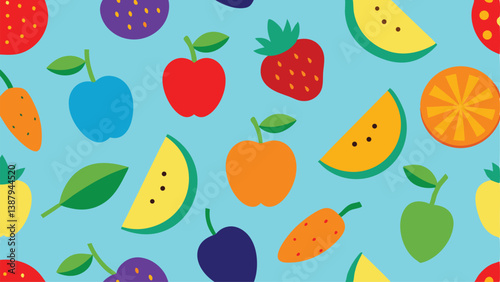 seamless background with vegetables