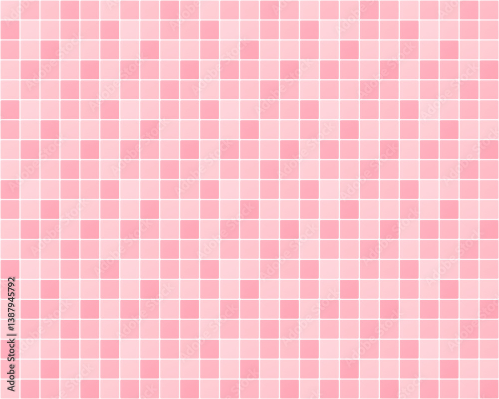 Fototapeta premium seamless pattern: light pink rounded tiles background