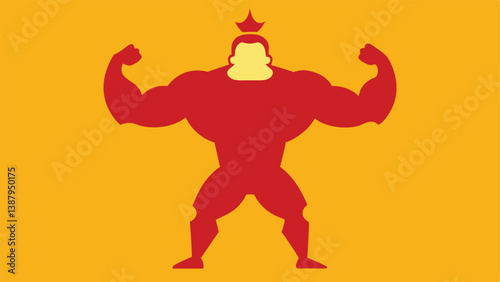 vector illustration of a boxer
