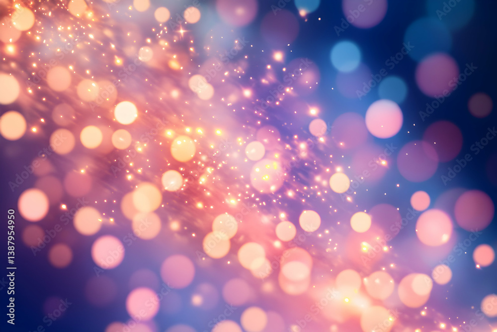Abstract Bokeh Lights in Soft Blue and Purple Hues Creating a Dreamy Atmosphere Abstract Bokeh Lights in Soft Blue and Purple Hues Creating a Dreamy Atmosphere