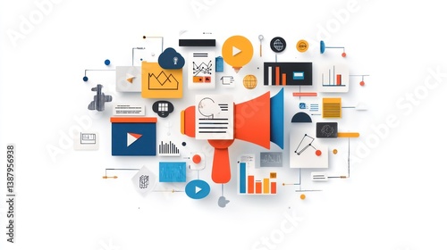 Digital Marketing Strategy Diagram