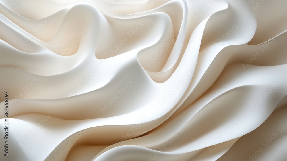 Obraz premium Abstract fluid white