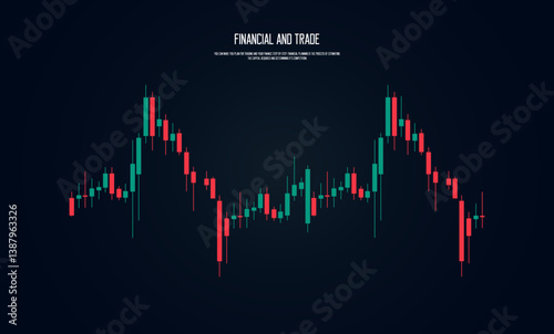 A visually appealing financial graph illustrates price volatility, with technical indicators signaling a possible uptrend continuation in the market