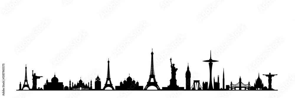 Obraz premium Silhouette Icon Set for Data Analysis, Web Development, Finance, Customer Satisfaction, Document and so on 