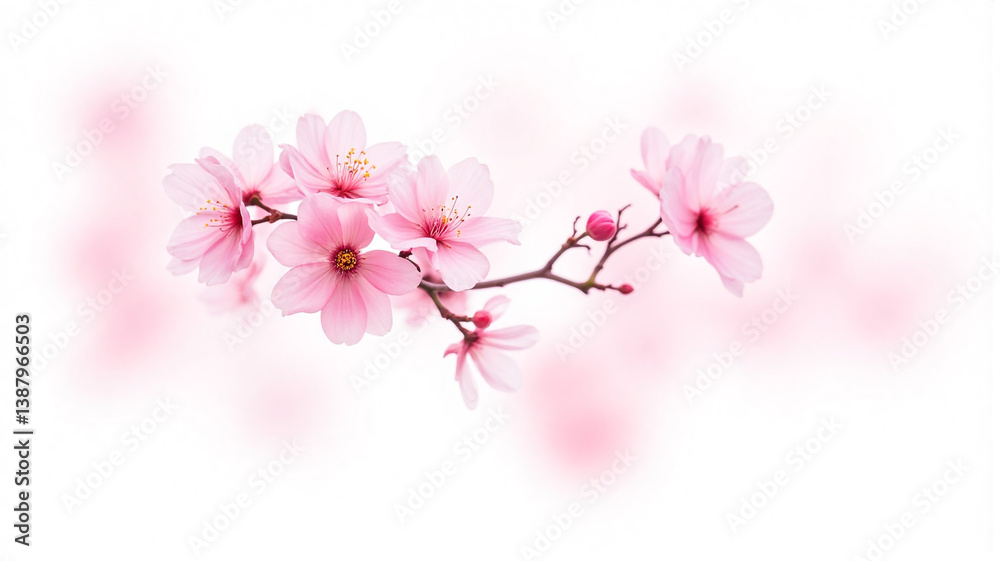 Naklejka premium pink cherry blossom
