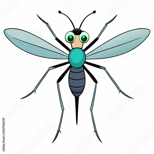 dragonfly isolated on white background