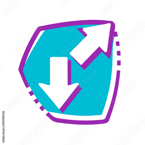 Arrow Integration in Vibrant Colors for Graphic Design  