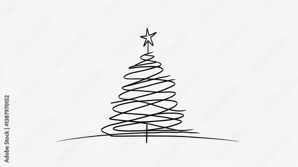 Árbol de navidad dibujo