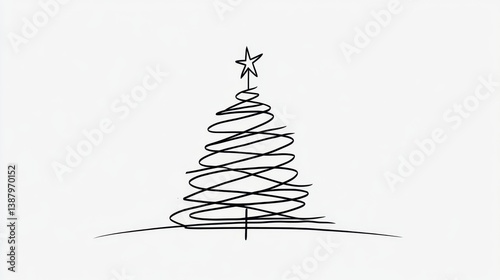 Obraz na płótnie Árbol de navidad dibujo w salonie