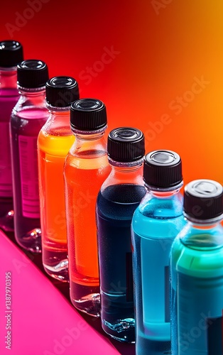 A range of sports drinks designed to boost stamina and enhance workout performance, each formulated with electrolytes and energy boosters