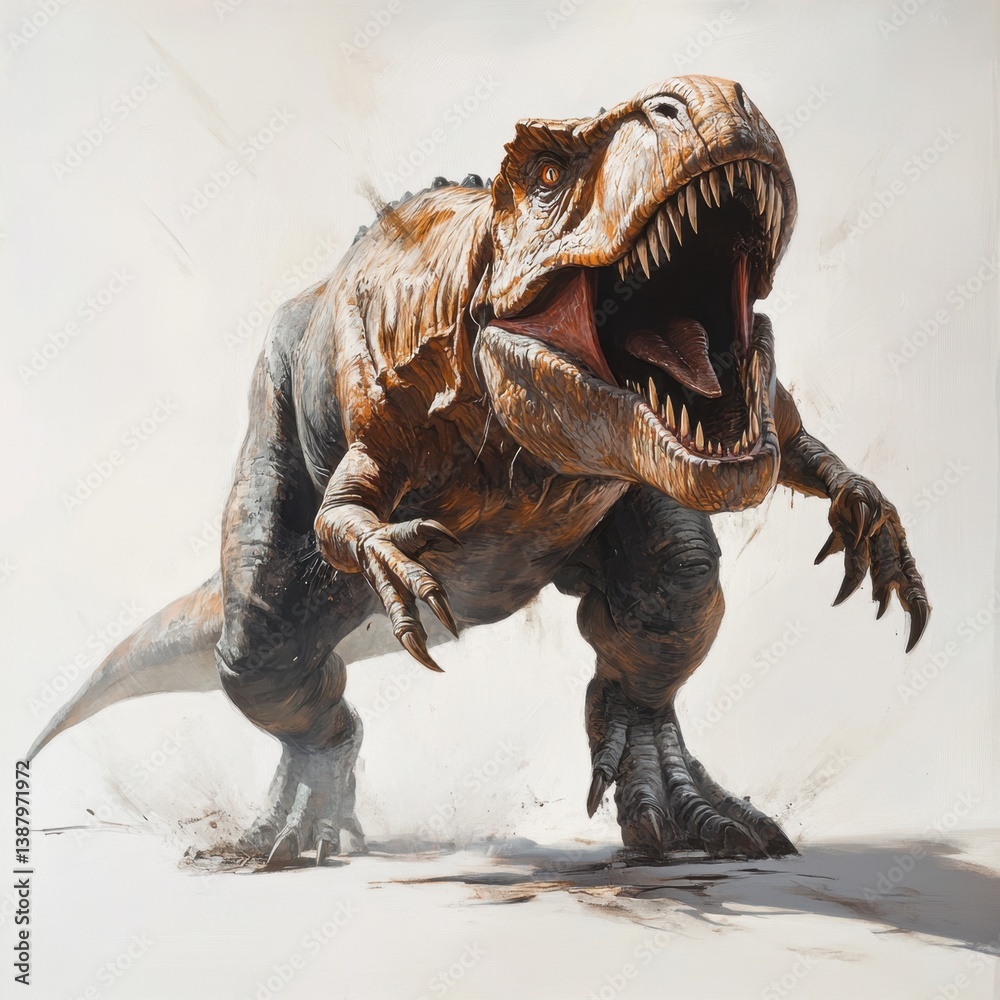 Tyrannosaurus rex rugiendo