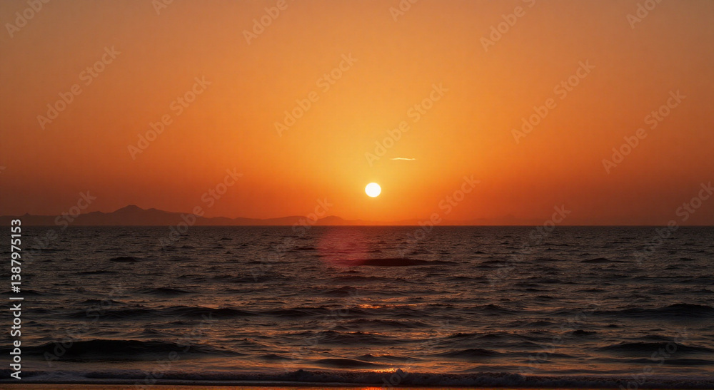 Fototapeta premium sunset on the beach