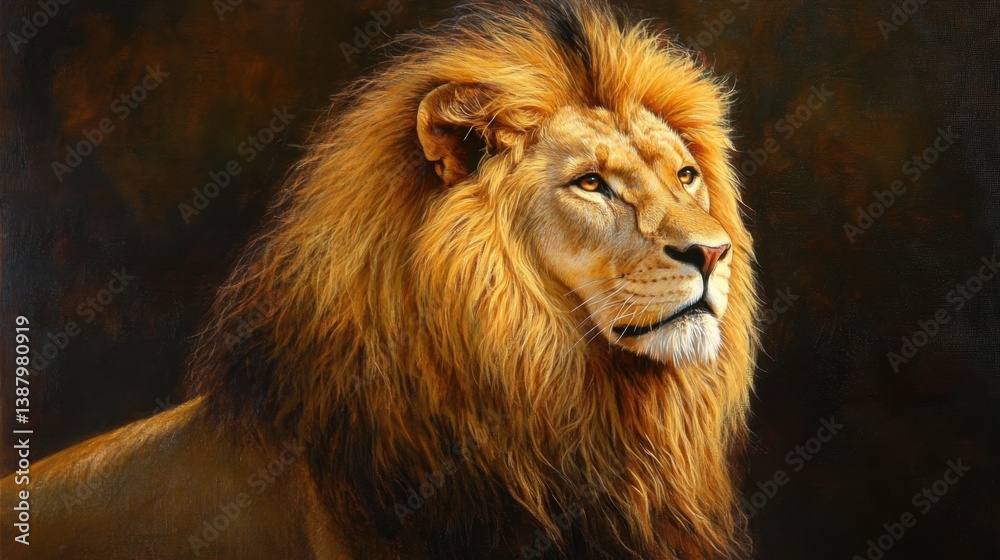 León con melena majestuosa