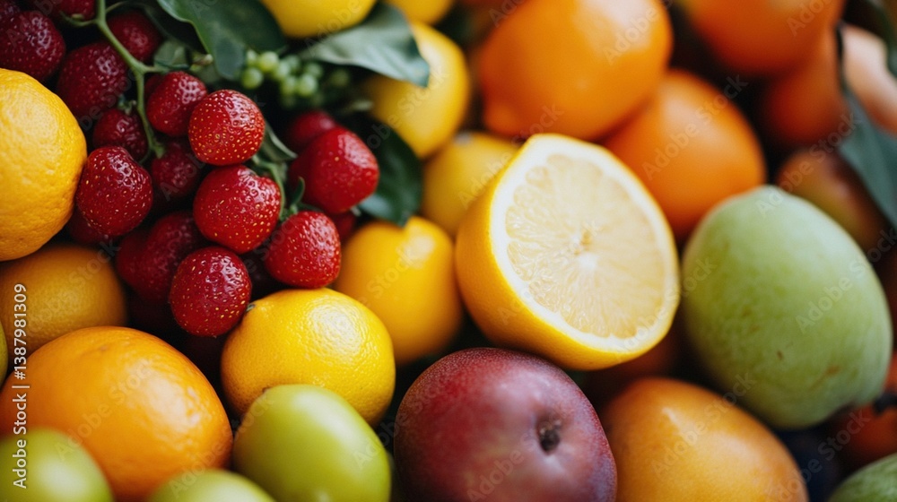 Colorful array of fresh fruits (4) Colorful array of fresh fruits (4)