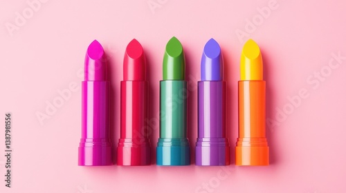 Obraz na płótnie Labiales de colores vibrantes w salonie