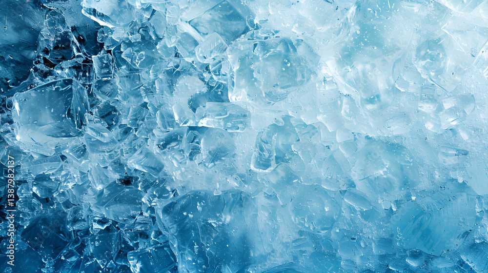 Obraz premium Ice Texture Background - The Textured Cold