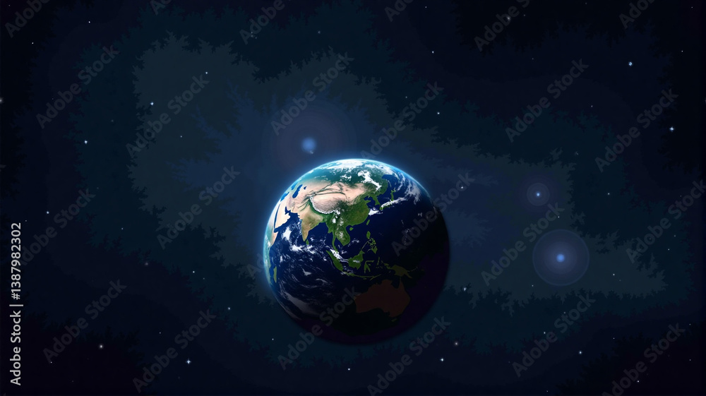 earth in space