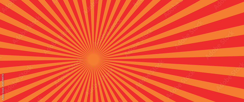 Fototapeta premium Flat Red comic style background