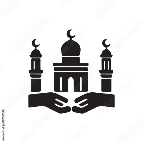 taj mahal vector illustration