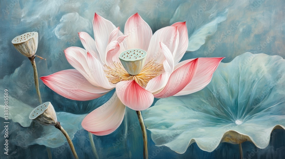 Flor de loto pintura