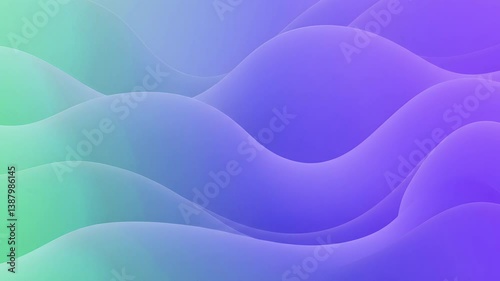 Abstract Flowing Wave Background with Soft Gradient Curves. Elegant abstract wave texture with smooth flowing lines and soft color gradients, ideal for modern designs and backgrounds. 4K Looped

