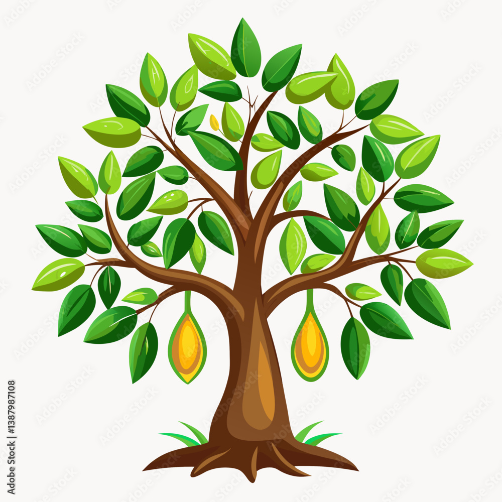 Obraz premium tree with green leaves