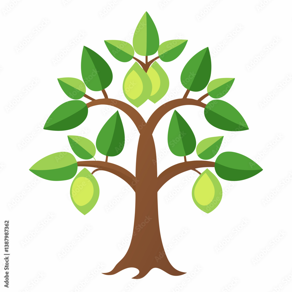 Obraz premium tree with green leaves