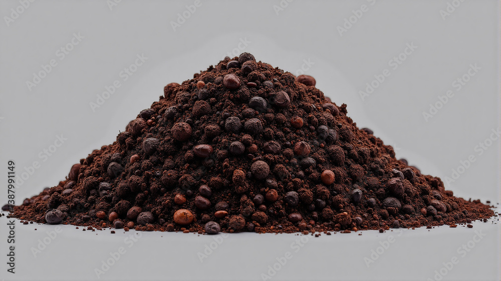 coffee beans on white background