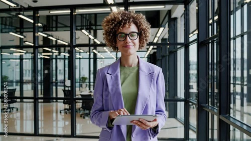The Confident Businesswoman with Tablet