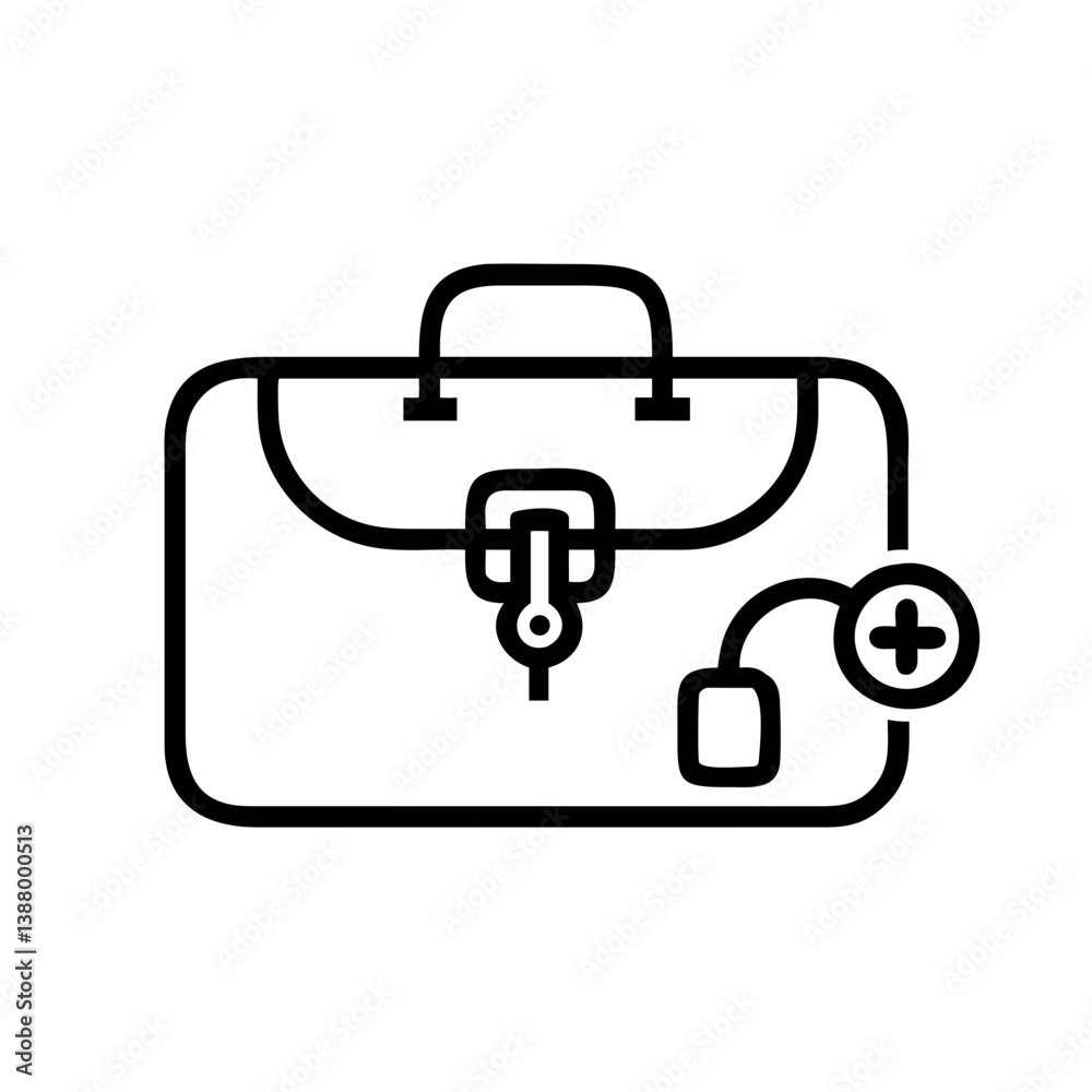 Icon of a doctorchest / first aid kit Icon of a doctorchest / first aid kit