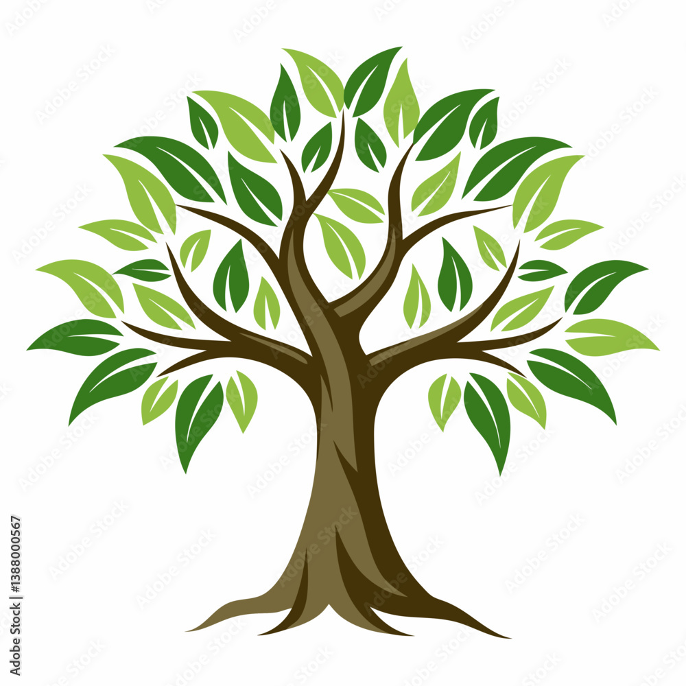 Fototapeta premium green tree vector