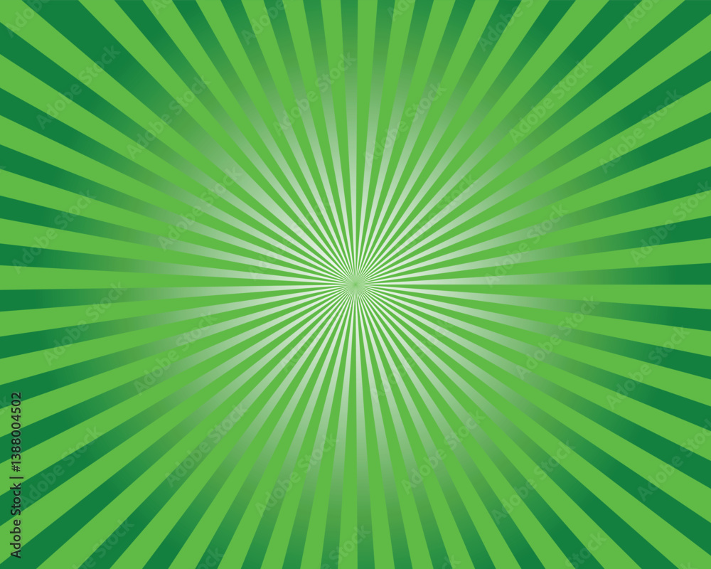 Obraz premium green sunburst background design