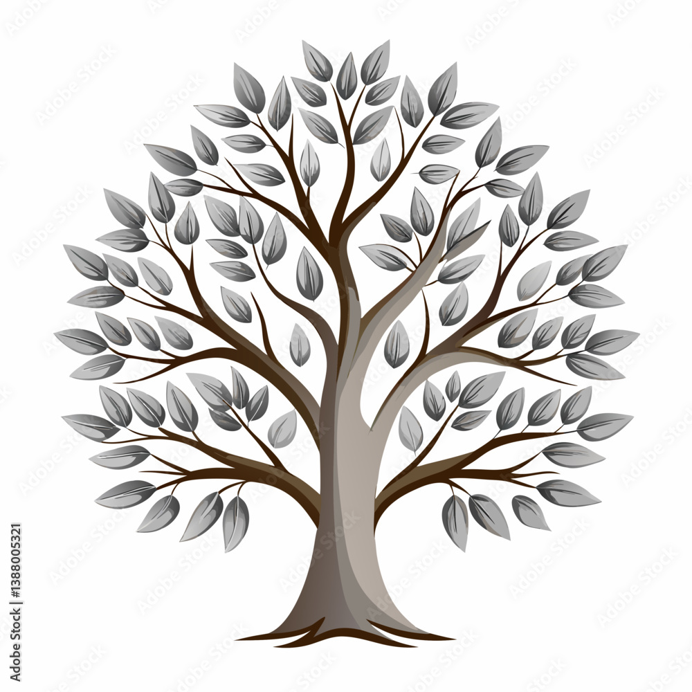 Obraz premium vector tree silhouette