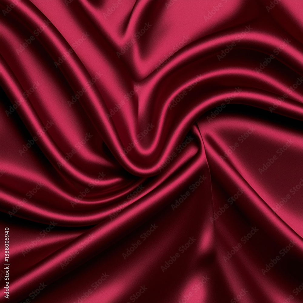 Obraz premium Red satin silk background. Vector 