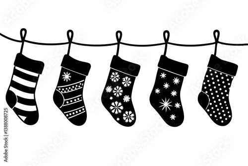 socks on a clothesline