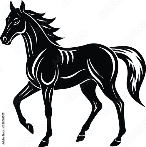 Belmont stakes horse silhouette vector designs 4