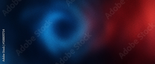Deep red and navy swirl shapes create a noise grain abstract texture gradient with a soft moody depth background