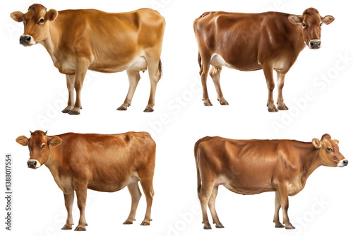 Brown Jersey Cow Silhouette