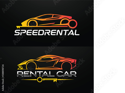 Car Logo Auto Detailing Sports Car Vector Design Illustration Template