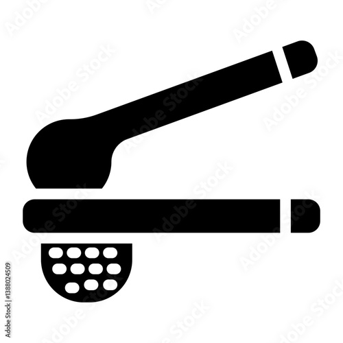 Garlic Press line icon