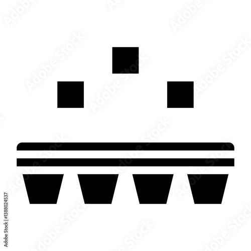 Ice Cube Tray line icon