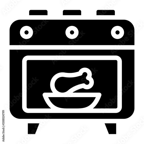 Oven line icon